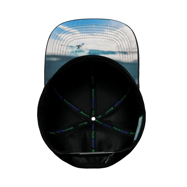 Surf Hat, Baseball Hat, Snapback Hat, Green Camo, Black, Mens Hat, Womens Hat, Underbill Picture