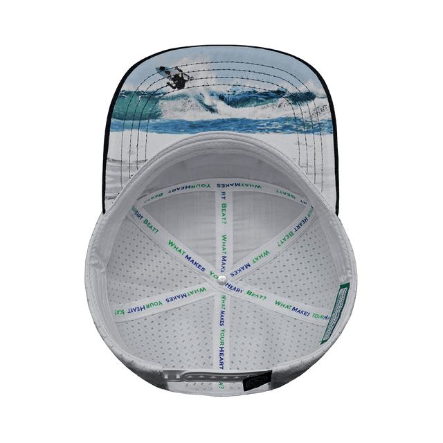 Surf Hat, Flat Bill, Snapback Hat, Corduroy, Charcoal, Light Blue, White, Mens Hat, Womens Hat, Underbill Picture