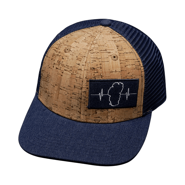 Tahoe Hat, Baseball Hat, Snapback Hat, Cork, Navy, Mens Hat, Womens Hat, Front Picture