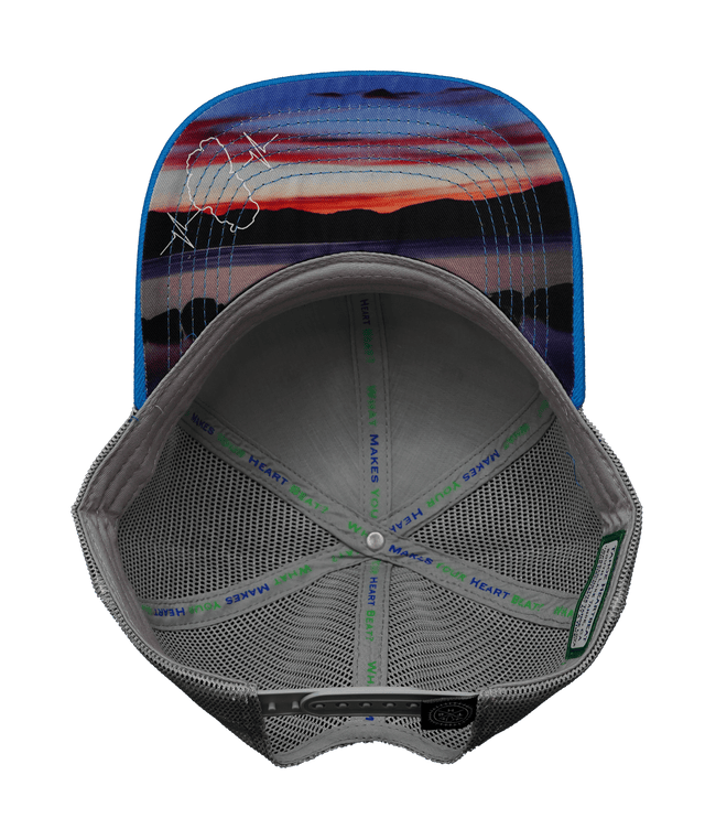 Tahoe Hat, Baseball Hat, Snapback Hat, Cork, Teal, Gray, Mens Hat, Womens Hat, Underbill Picture