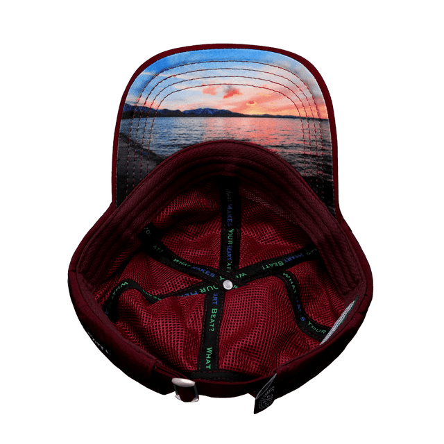 Tahoe Hat, Dad Hat, Snapback, Maroon, Mens Hat, Womens Hat, Underbill Picture