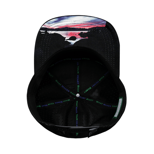 Tahoe Hat, Flat Bill, Snapback Hat, Black Camo, Black, Mens Hat, Womens Hat, Underbill Picture