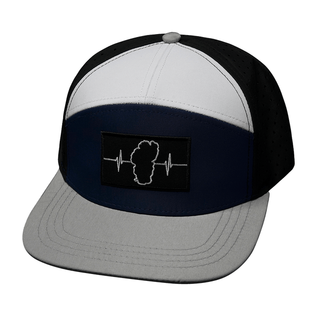 Tahoe Hat, Flat Bill, Snapback Hat, Gray, Navy, White, Black, Mens Hat, Womens Hat, Front Picture