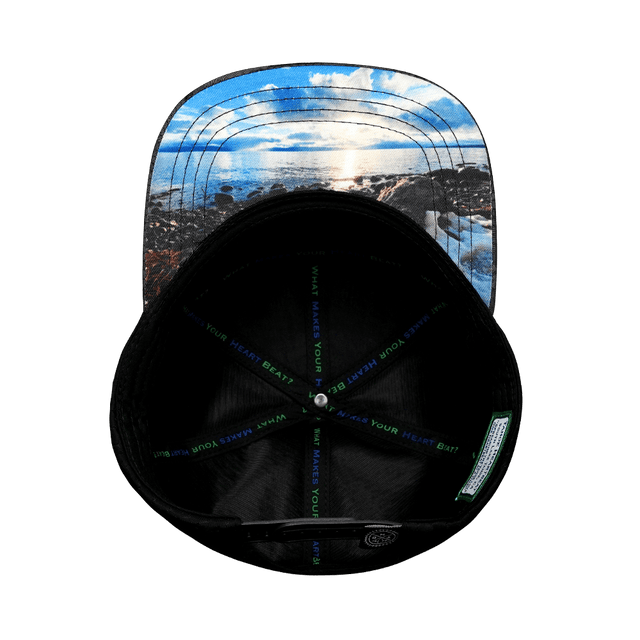 Tahoe Hat, Flat Bill, Snapback Hat, Green Camo, Black, Mens Hat, Womens Hat, Underbill Picture