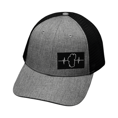 Tahoe Hat, Low Profile, Snapback Hat, Gray, Black, Mens Hat, Womens Hat, Front Picture