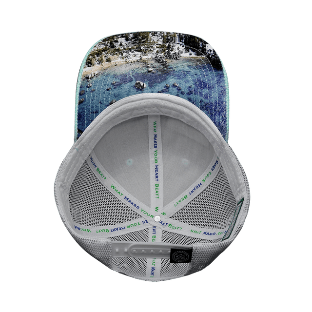 Tahoe Hat, Low Profile, Snapback Hat, Teal, White, Mens Hat, Womens Hat, Underbill Picture