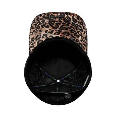 Hat, Trucker Hat, Snapback Hat, Velvet, Gold Leopard Print, Mens Hat, Womens Hat, Underbill Picture