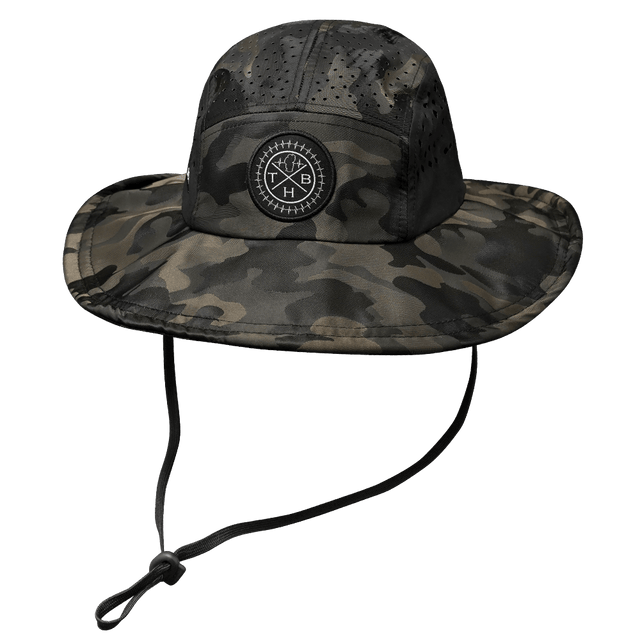 THB Boonie, Sun Hat, Tan Camo, Mens Boonie, Womens Boonie, Front Picture