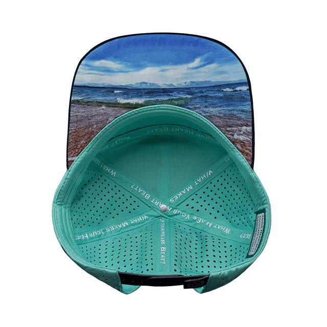 THB Hat, Flat Bill, Snapback Hat, Cork, Navy, Teal, Mens Hat, Womens Hat, Underbill Picture