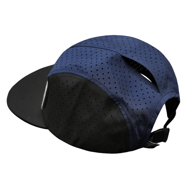 Yoga Hat, 5 Panel Hat, Ponytail, Strapback, Black, White, Navy, Mens Hat, Womens Hat, Ponytail Hole Picture