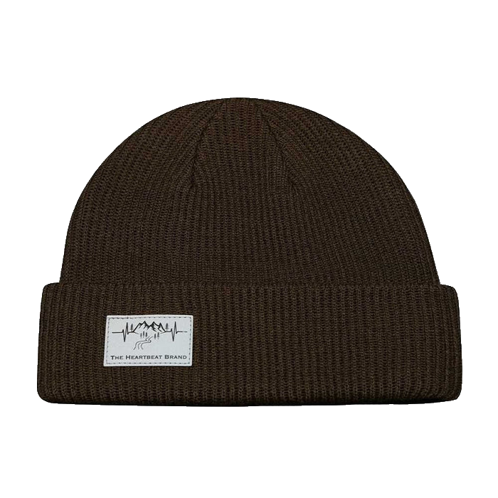 Mountains Beanie - Cuffed - Chocolate