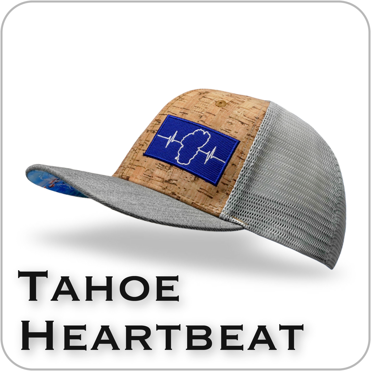 Florida 6 Panel Cork Hat Black - The Heartbeat Brand