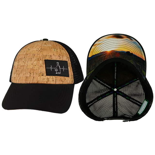 Wine - 6 Panel - Unstructured - Cork - Black (Unisex)