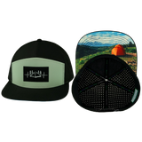 Camping - 7 Panel - Black / Sage (Unisex)