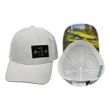 Golf - 6 panel - Shallow Fit - Pony Tail - White