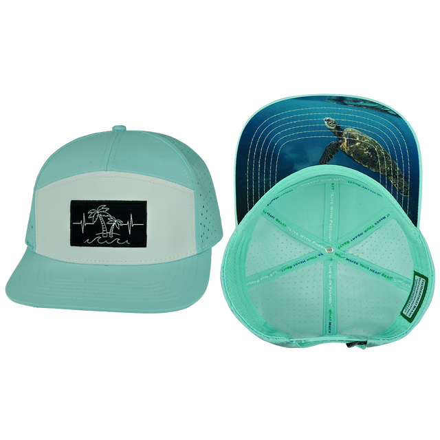 Beach - 7 Panel - Mint / White (Unisex)