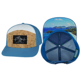 Beach - 7 Panel - Cork - Blue / White (Unisex)