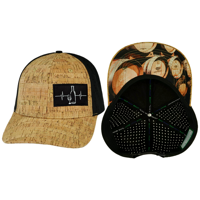 Wine - 6 Panel - Cork - Black (Unisex)