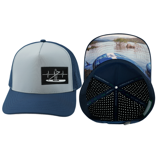 Paddle Board - 5 Panel - Structured - Dark Blue / Gray Blue (Unisex)