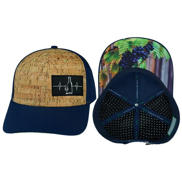 Wine - 6 Panel - Cork - Navy (Unisex)