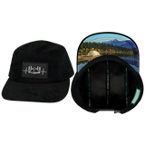 Camping - 5 Panel - Unstructured - Corduroy - Black (Unisex)