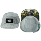 Dog - 5 Panel - Unstructured - Light Gray Hemp (Unisex)