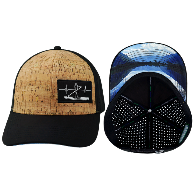 Paddle Board - 6 Panel - Cork - Black (Unisex)