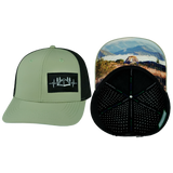 Camping - 6 Panel - Sage / Black (Unisex)