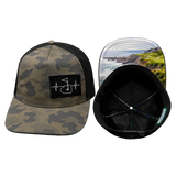 Golf - 5 Panel - Structured - Charcoal Camo / Black