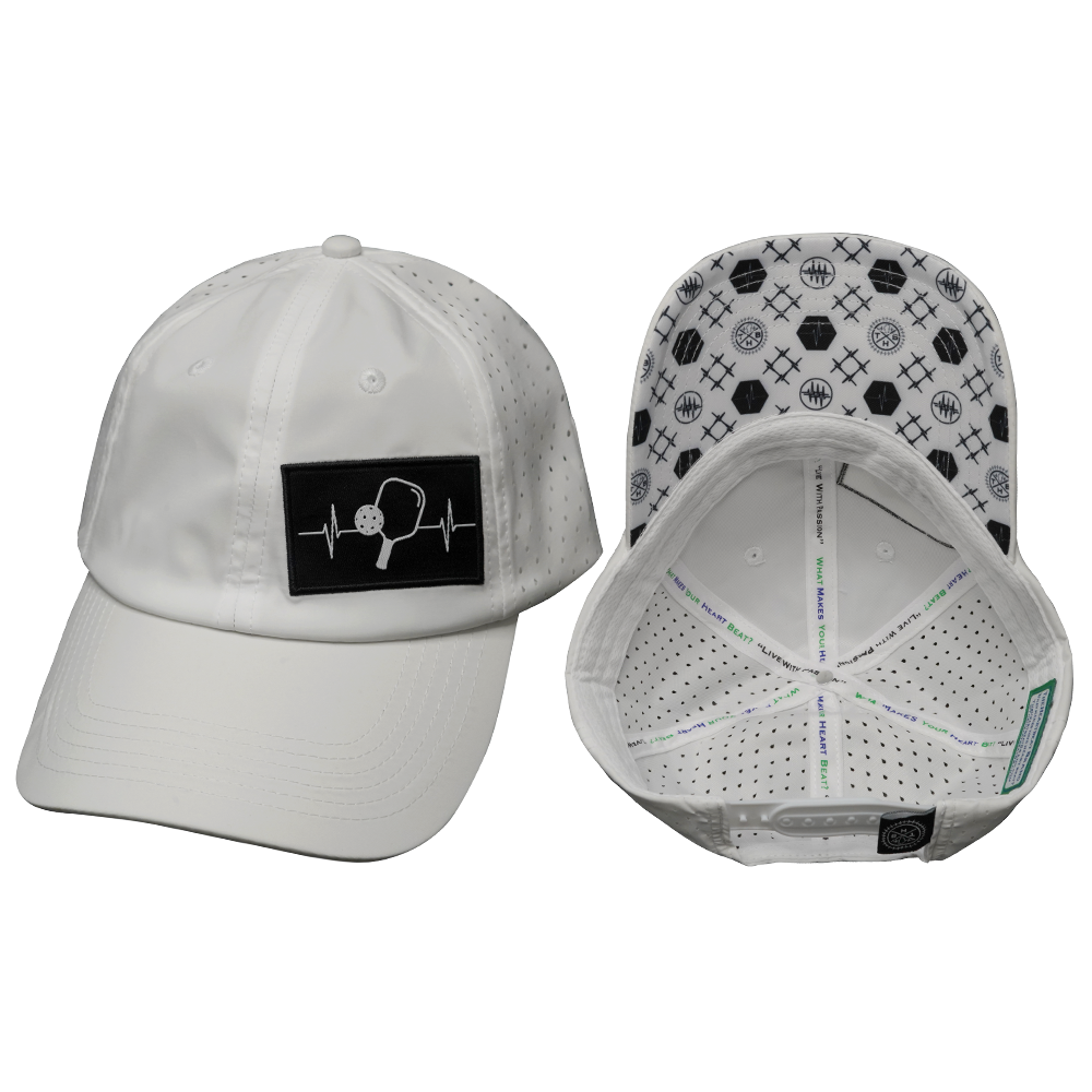 Pickleball - 6 Panel - Unstructured - Relaxed Fit - White