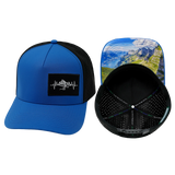 Mountains - 5 Panel - Structured - Royal Blue / Black
