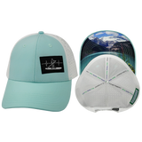 Paddle Board - 6 Panel - Shallow Fit - Pony Tail - Mint / White (Unisex)