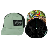 Beach - 6 Panel - Sage Green / Black (Unisex)