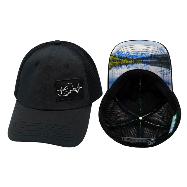 Alaska - 6 Panel - Unstructured - Black  (Unisex)