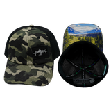 Mountains - 6 Panel - Unstructured - Camo / Black (Unisex)