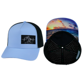 Beach - 5 Panel - Structured - Light Blue / Black  (Unisex)