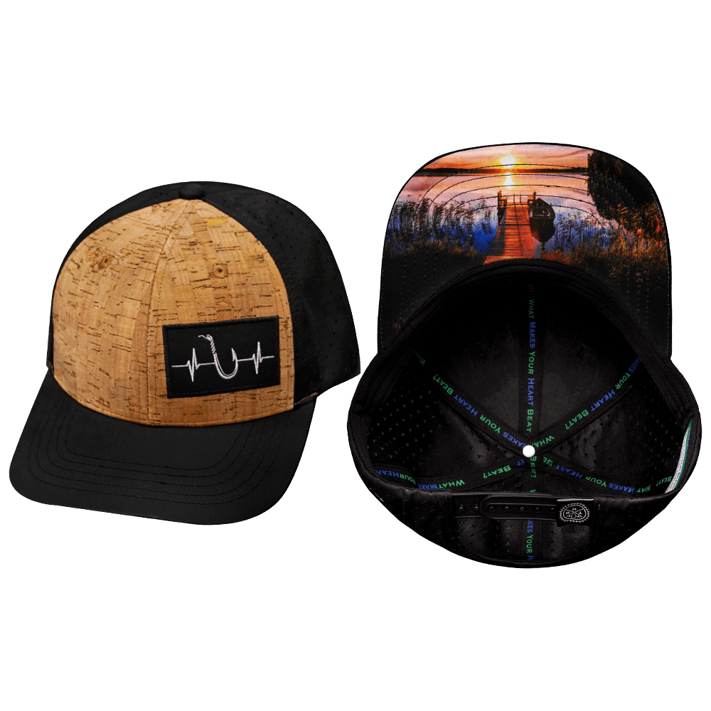 Fishing 6 Panel Cork Black