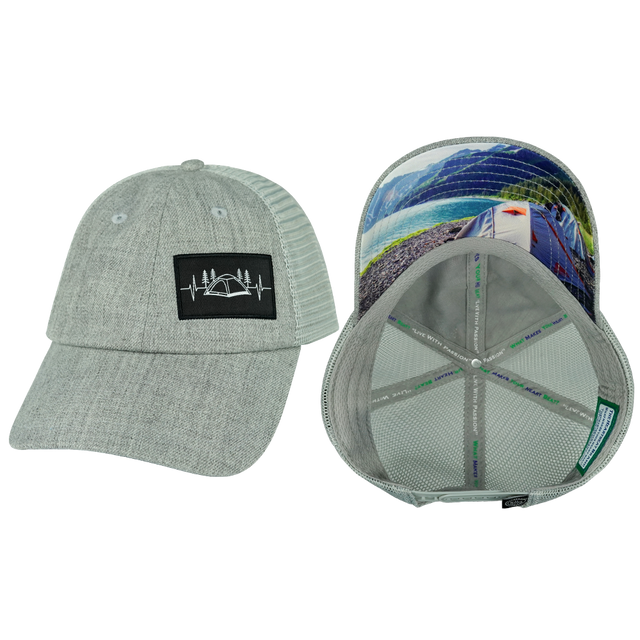 Camping - 6 Panel - Shallow Fit - Unstructured - Heather Gray / Gray (Unisex)