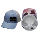 Idaho - 6 Panel - Shallow Fit - Light Blue / White (Unisex)