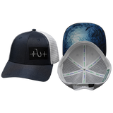 Fishing - 6 Panel - Shallow Fit - Ocean Blue / White