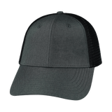 Blank - 6 Panel - Shallow Fit - Slate Gray / Black (Unisex)