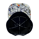 $7K Club - Flat Bill - Black / White - Laser Mesh