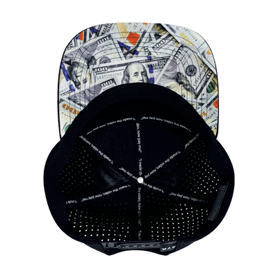 $7K Club - Flat Bill - Black / White - Laser Mesh