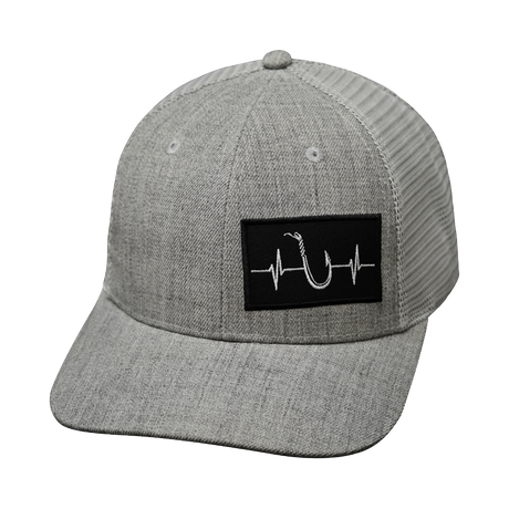 Funny Heartbeat Fishing Hat for Men Women Fun Fish Snapback Hat Black  Baseball Cap Fitted Hat Gift for Retired at  Men's Clothing store