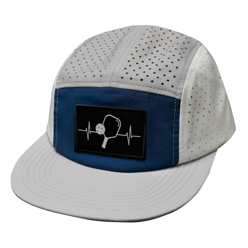 Pickleball - 5 Panel - Sporty - Unstructured - Gray / Navy / White
