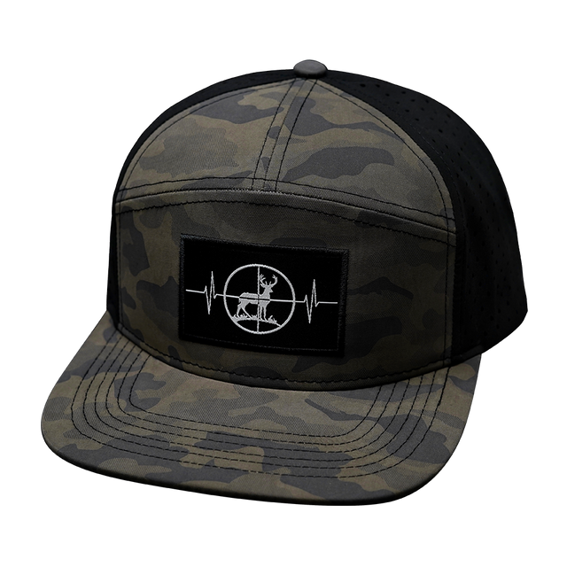 Hunting - 7 Panel - Soft Mocha Camo / Black (Unisex)