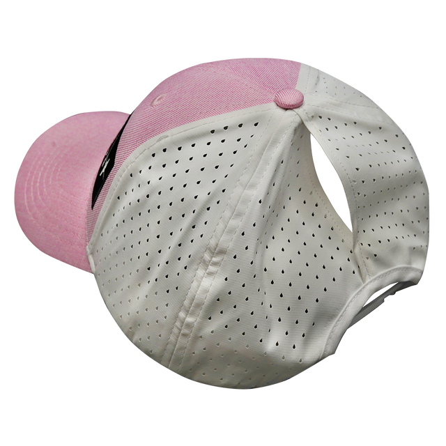 Alabama - 6 Panel - Shallow Fit - Pony Tail - Pink / White