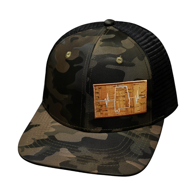 Alabama - 6 Panel - Tan Camo / Black  (Unisex)