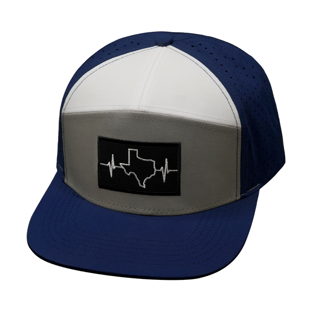 Texas - 7 Panel - Navy / Gray / White (Unisex)