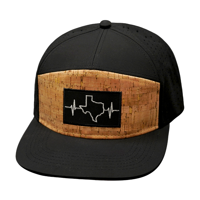 Texas - 7 Panel - Cork - Black (Unisex)